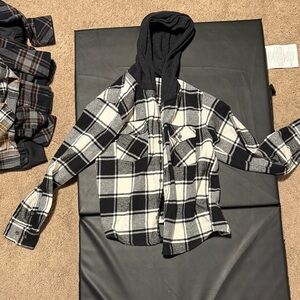 3 RSQ hooded button up bundle boys size large